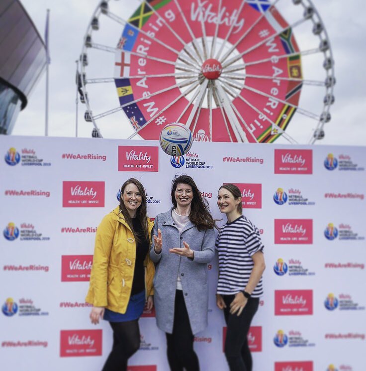 The Pink Panthers captain and two shooters think it’s vital(ity) for our #York team to win the #netball dresses!! 🤞🏻🏀👚💕 #ThisIsNetball #NetballWorldCup #liverpool2019 #wewillwearthemthebest
