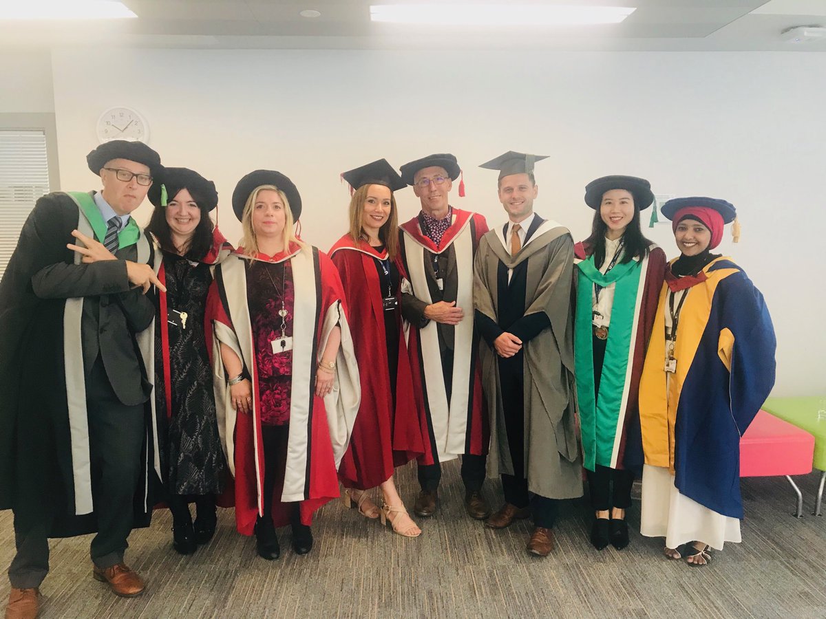 Some fantastic members of the ⁦@TeessideUniTUBS⁩ team at graduation today. Farewell for now to Alex Finlayson who is retiring and will be hugely missed!