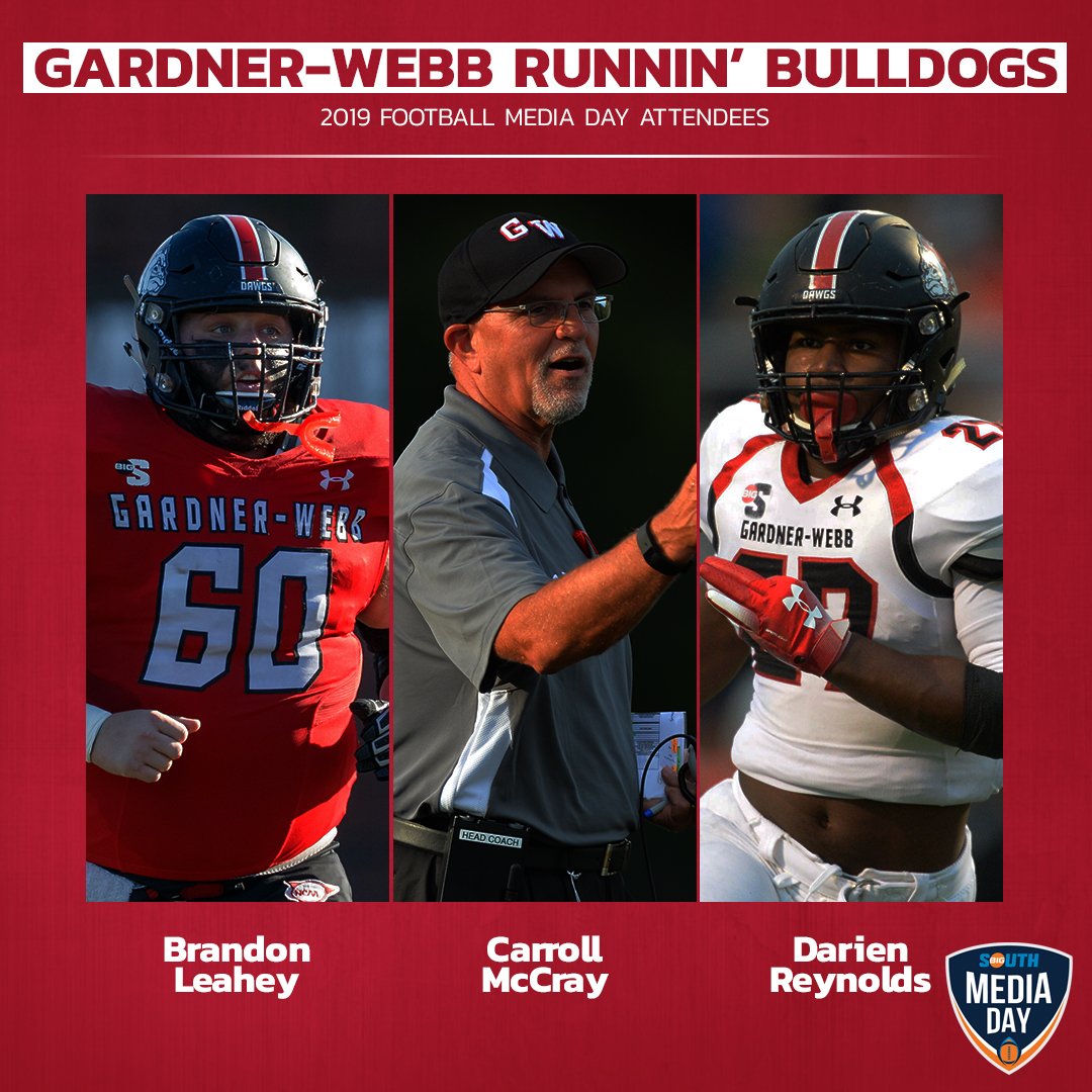 BigSouthSports's tweet photo. Boiling Springs ➡️ Charlotte

@GWUFootball's Brandon Leahey, Darien Reynolds and @carroll_mccray will be at #BigSouthFB🏈 Media Day on Tuesday! https://t.co/fux9FNOLTT