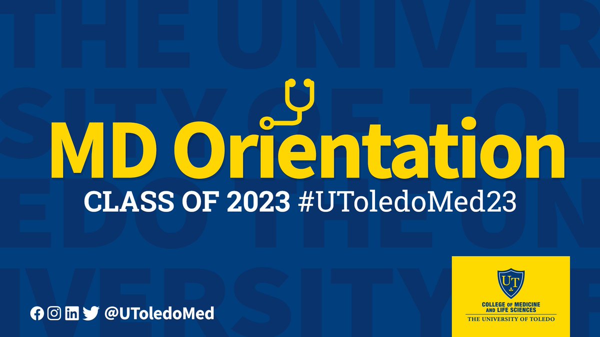 UToledoMed's tweet photo. TWO WEEKS until we welcome the next class of medical students to campus! 
#UToledoMed23 #MDorientation https://t.co/aVvQpD8pm6