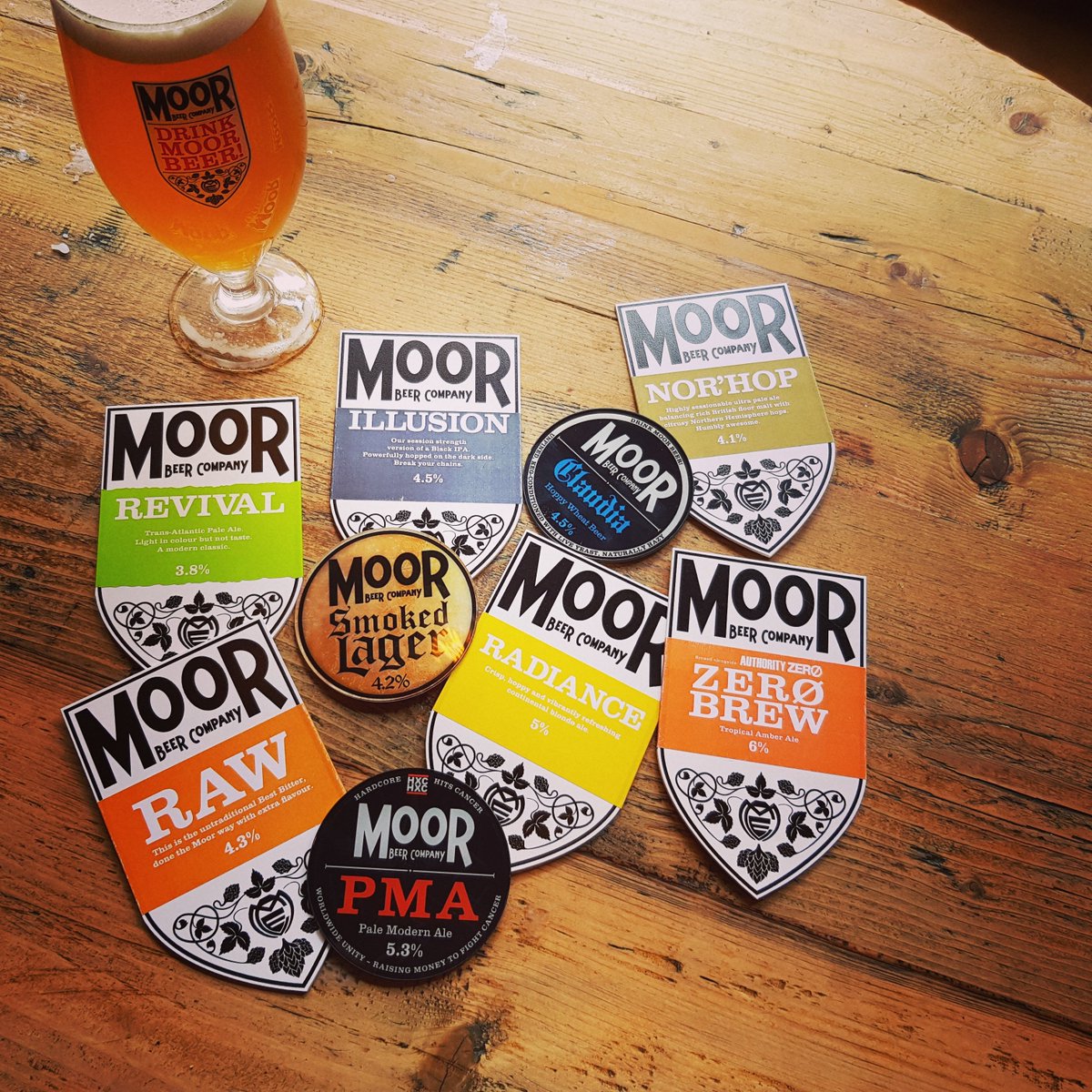 On tap now! #taptakeover @drinkmoorbeer