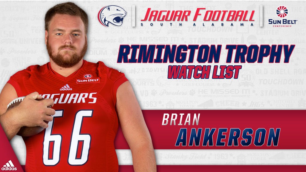 Congratulations to <a href="/brian_ankerson/">Big Ank ⚓️</a> on being named to the Rimington Trophy Watch List! #JagNation #MOBSquad