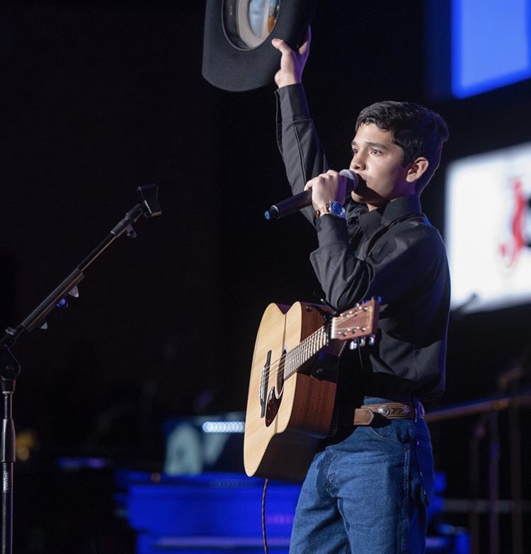 tipotexffa's tweet photo. A huge congratulations to ToT’s own, Eros Villarreal from the Lasara FFA chapter for winning TXFFA state talent &amp; People’s Choice last night! Best of luck in the journey ahead! https://t.co/okTgIg8ZT7