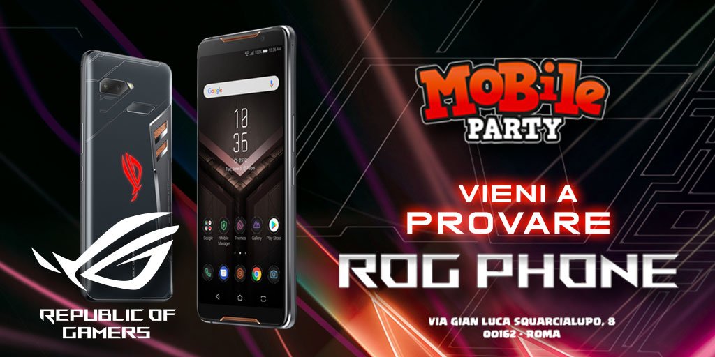 ClashRoyaleIT's tweet photo. A TUTTI GLI ISCRITTI DEL MOBILE PARTY DEL 20 E 21 LUGLIO! 👑 

Sfidatevi in Arena con il nuovo Rog Phone di @ASUS_ROG, sponsor ufficiale dell'evento @BeatGaming_ ! È possibile provarlo al @RedStarASD di Roma! Vi aspettiamo!
#mobileparty #beatgaming #rogphone https://t.co/YuvjIngZb2