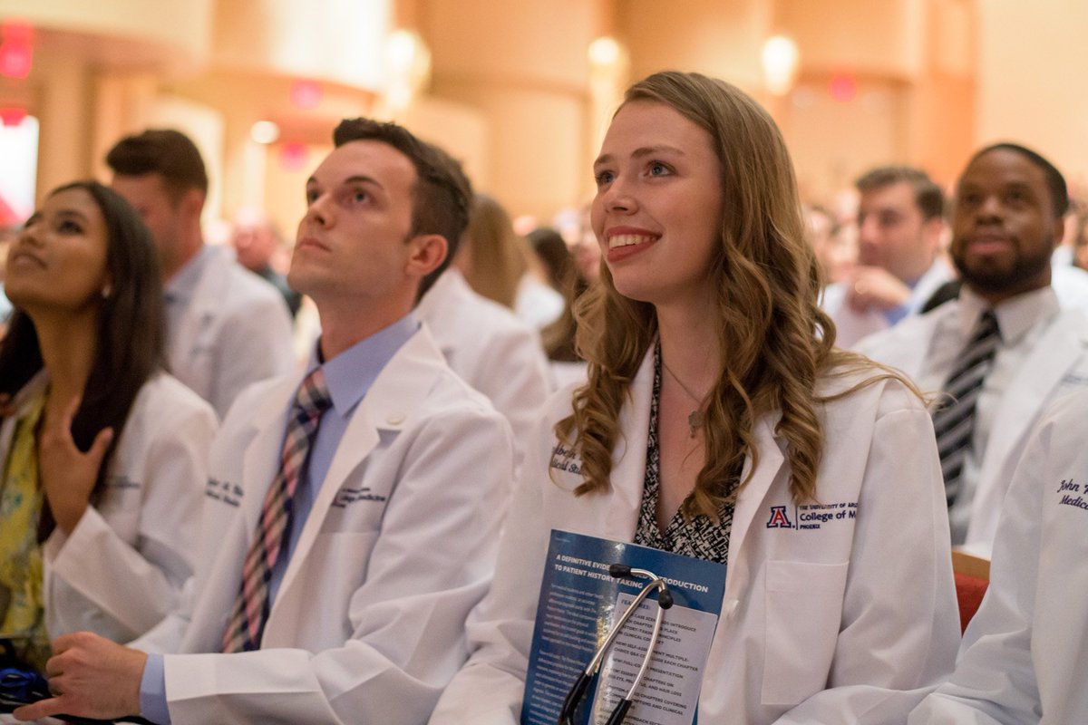 uazmedphx's tweet photo. Today is the day! The #uamedphx Class of 2023 will receive their white coats today at @SymphonyHallPhx. https://t.co/D7gdlNtDfY