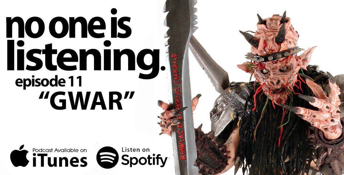 NOILpodcast's tweet photo. Happy Friday everyone! I hope you enjoyed this week's episode on the illustrious Beavis and Butt-Head. Now, it's time to prepare for next week's episode. Calling all Bohabs! Prepare too learn about the "Scumdogs of the Universe" as we discuss GWAR
#podcast #gwar #oderus #bohabs https://t.co/ZaOfpdD3GF