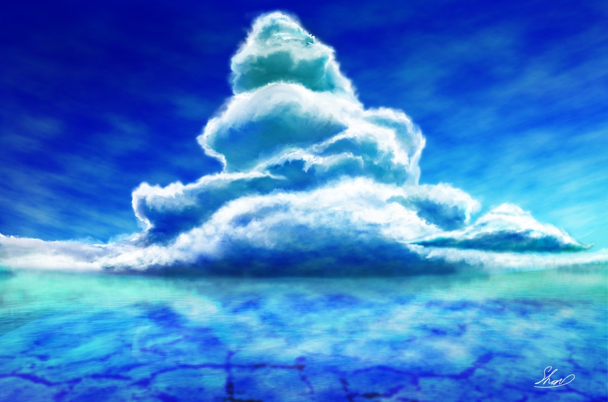 星天堂 シャン ご依頼募集中 夏空 Photoshop オリジナル 風景 入道雲 イラスト T Co Palyqyuhyv T Co Ib8l9oxoho Twitter