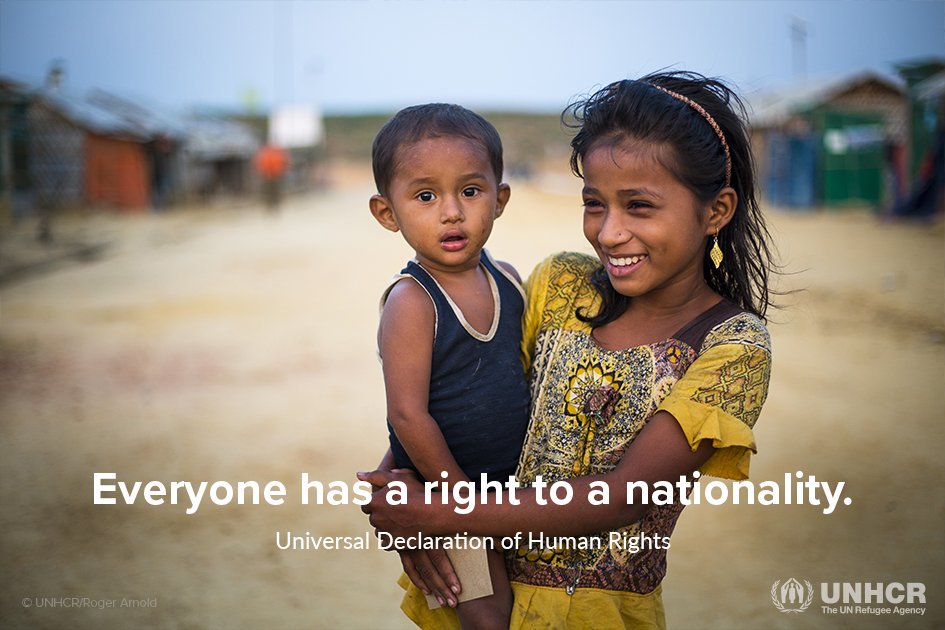 Refugees's tweet photo. Nationality. It's not a privilege, it's a human right. #iBelong https://t.co/I3ZhjcU8NB
