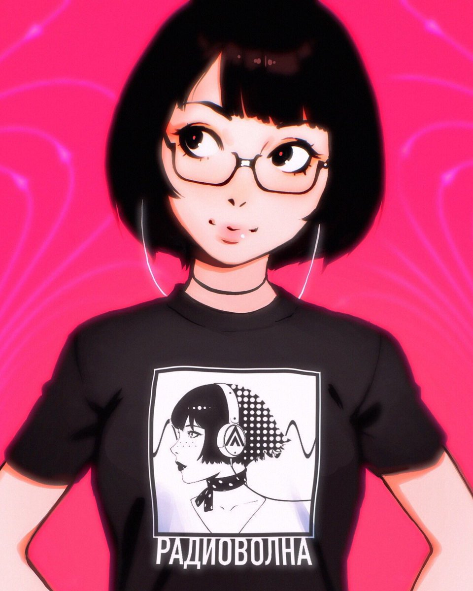 I am really excited to announce pre-orders for my very first T-shirt titled "Radiowave" in collaboration with Sukeban NYC! My earnings will be donated to Nami, the National Alliance on Mental Illness.

Preorder here: https://t.co/Htph5bBvtt 