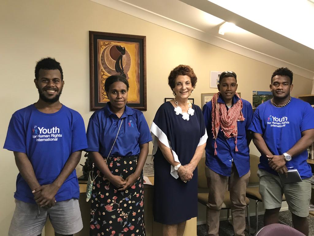 PhillipSubu's tweet photo. Youth For Human Rights International - Solomon Islands Chapter Team with US Consulate to Solomon Islands after our meeting today.
@Noella_Richard 
@MariaStage_ https://t.co/cDkRJJKGXo