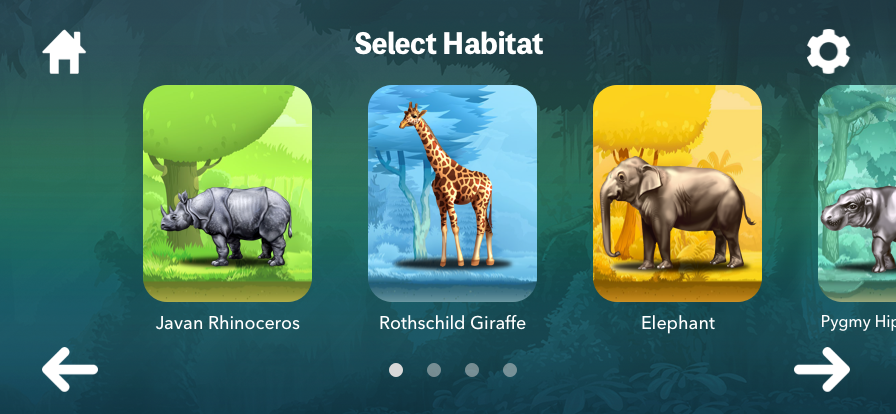 Baboon_Game's tweet photo. My new habitat select screen design - brand new graphics coming soon! #gamedev #FridayThoughts__ https://t.co/CRkro3R479