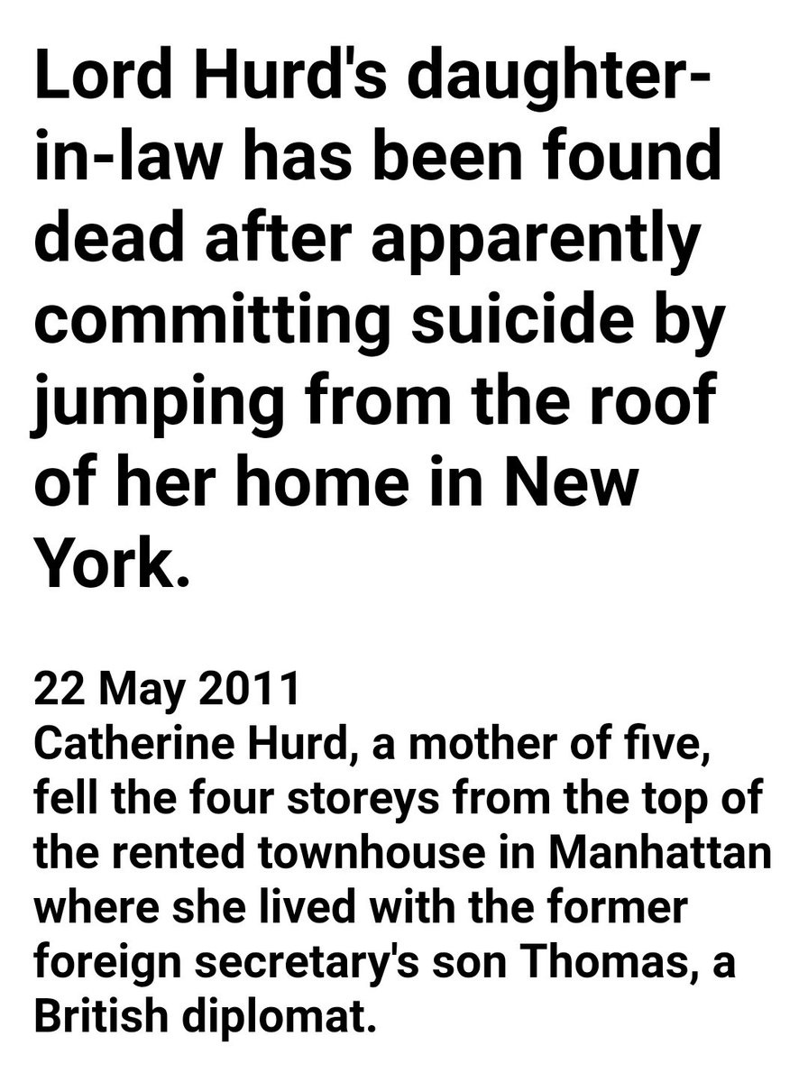 Nick Hurd was one of 295 MPs who voted against an amendment to the Official Secrets Act that would have given witness protection to the victims of high-profile child abuse. The wife of his brother, Thomas, allegedly committed suicide in Epstein's New York.