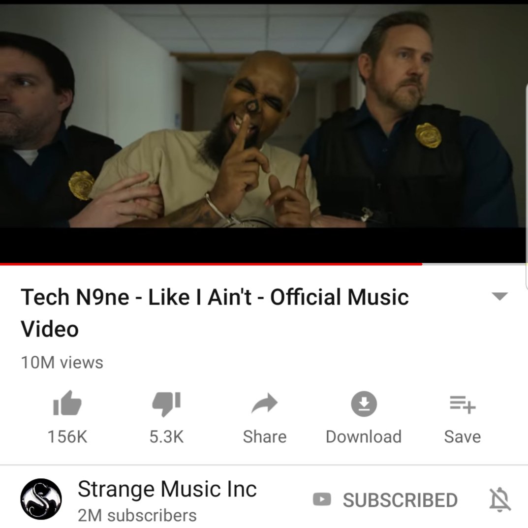 TechN9ne's tweet photo. TECHNICIANS! THANK YOU SO MUCH FOR THIS! We gotta get this to 20, 60 to 100 million and beyond! Plan coming soon! #LikeIAint #N9NA https://t.co/powH5rbzLN