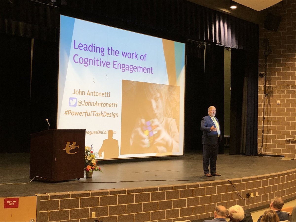 JeffcoSchoolsCo's tweet photo. .@TeamJeffco principals ending their first week with a morning of learning and humor w/@JohnAntonetti “it’s about the task...and when the work has meaning” #transformthetask #studentengagement #edcolo #COSchoolsProud @COJasonGlass https://t.co/BPd6CsTxW9