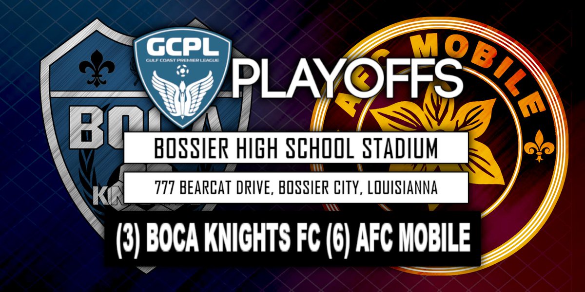 Playoffs kickoff tomorrow night against the Western Conference Champion <a href="/bocafc_knights/">BOCA F.C. Knights</a> in Bossier City, LA! #AlwaysMobileALwaysHome
