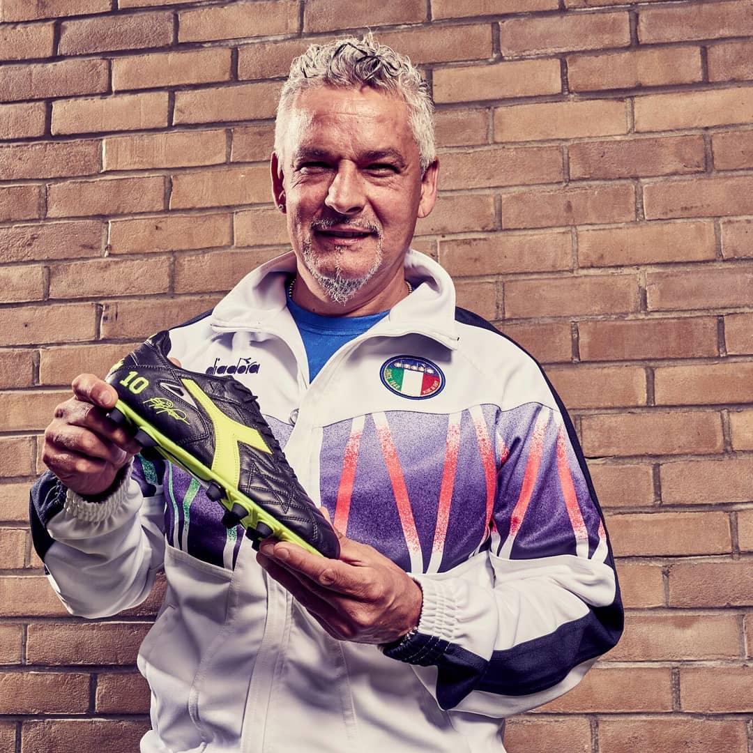 El gran Roberto Baggio 🇮🇹 y sus #Diadora!