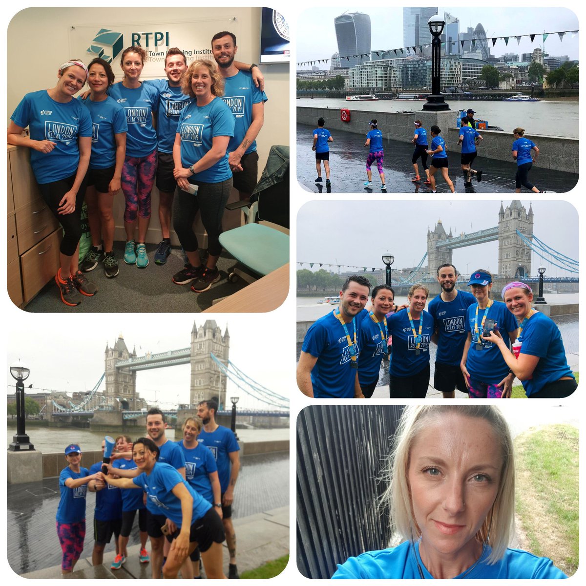 VictoriaCEOCIOB's tweet photo. We did it! #Team @RTPIPlanners @TheLondonRelay #LondonRelay with @RTPIEastofEng running too! Regardless of the rain we smashed it! #SquadGoals #fitforsuccess #TotalPlanning https://t.co/K8pYxKjfGJ