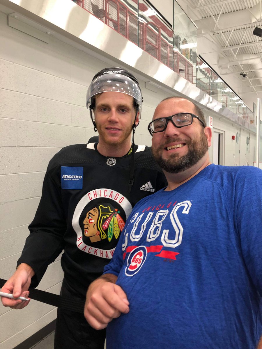 akw304's tweet photo. My friend went to development camp this morning and met friggin Patrick Kane. https://t.co/dBgeTrsR6m