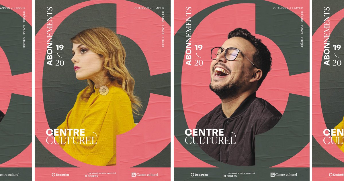 studiomiles_'s tweet photo. Un dialogue entre créateur et public. 
Nouveau branding et campagne 2019-2020 pour le Centre Culturel de l'UdeS. 
#studiomiles #branding #graphicdesign 
https://t.co/KbXghknxzw https://t.co/etuiXIfsYi