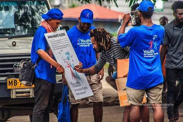 PhillipSubu's tweet photo. Conducted the signing of Human Rights Pledge on the streets of Honiara City, Solomon Islands on Tuesday. https://t.co/VD07mr1iGL