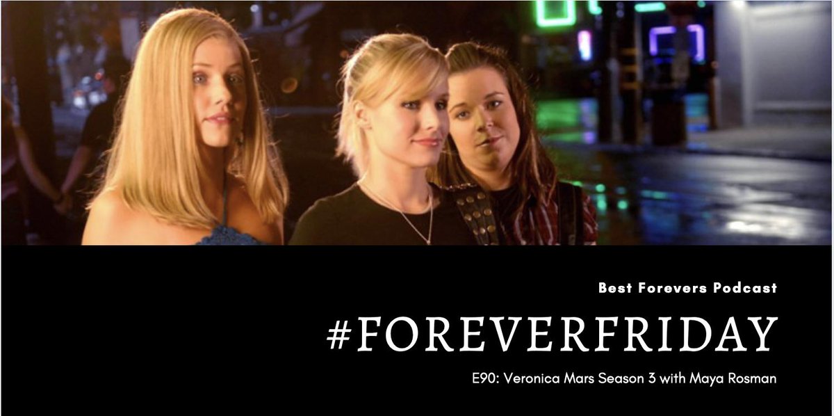 FriendswAlysa's tweet photo. Happy #ForeverFriday, #Marshmallows! This week I chat about @veronicamars Season Three with the help of my #friend, Maya! Join us to talk about how Veronica handles #friendships in college! #VeronicaMars #ladypodsquad Promo: @VocalFriesPod https://t.co/5RN30YKPwu https://t.co/mRfJuMwtV9