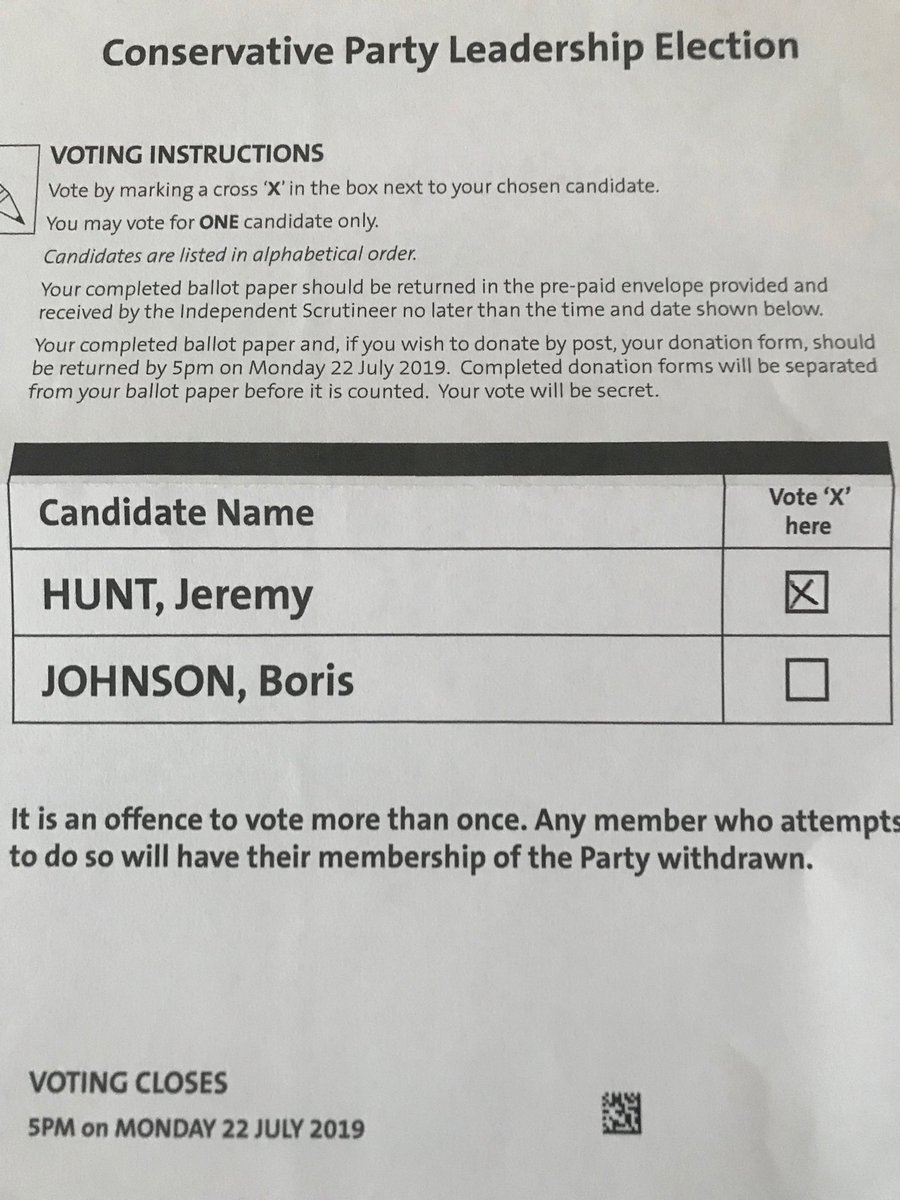 Apparently am part of the late surge for ⁦@Jeremy_Hunt⁩. Time to post. #ConservativeLeadershipRace #HastobeHunt