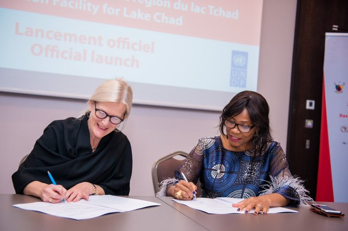 UNICLagos's tweet photo. The United Nations Development Programme (UNDP) has launched a regional #StabilizationFacility for Lake Chad in all 4 riparian countries #Cameroun, #Chad, #Niger, & #Nigeria). The fund is to scale up the range of #stabilization intervention in areas of Lake Chad Basin. https://t.co/ikeJj390Ld