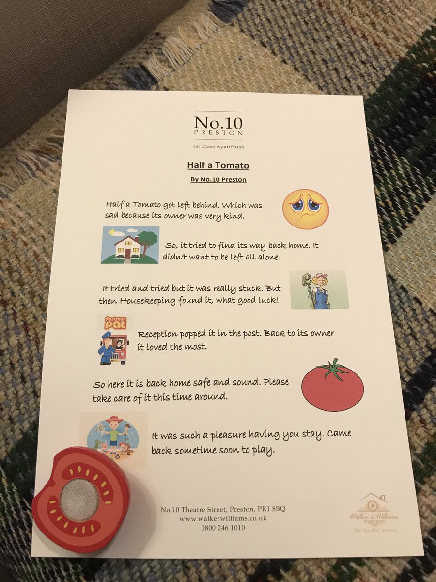 A guest left half a tomato in their room. So we sent it back No.10 style.💁🏼‍♂️ What do we all think? Let us know in the comments below! 👌🏼🎉