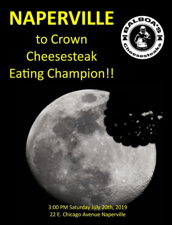 BalboasSteaks's tweet photo. Come out to Balboas on Saturday at 3 PM to see us crown the Naperville Cheesesteak Champ!!! https://t.co/xCsSP5GO16