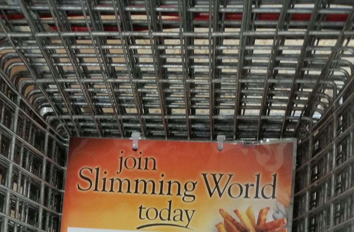 Slimmimg World promo in baskets at Iceland.