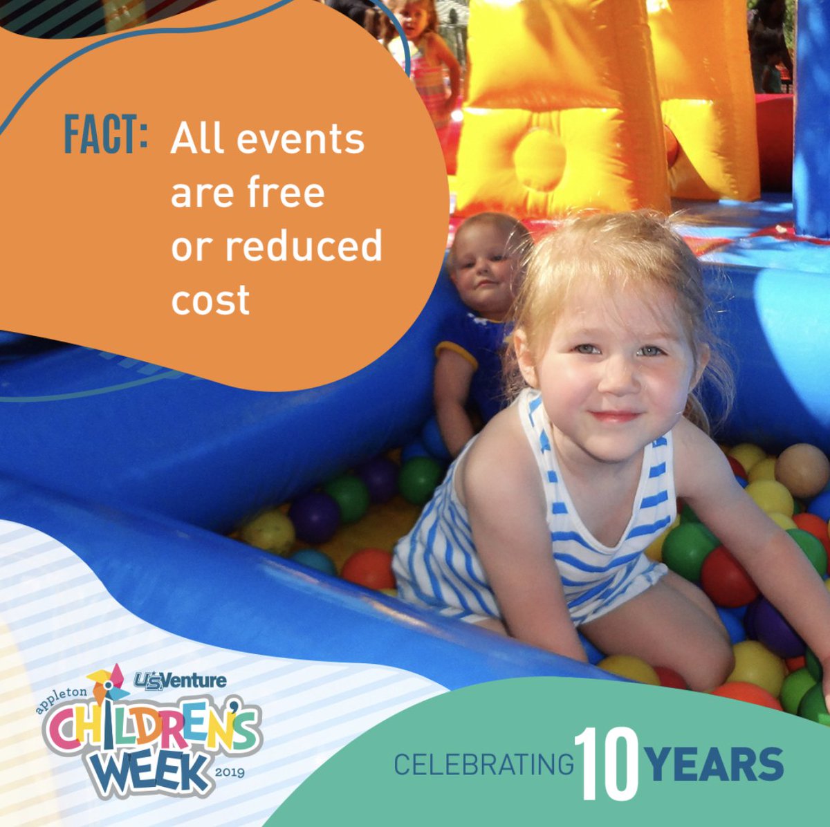 ChildrenWeek's tweet image. Get excited! U.S. Venture Children's Week starts this Sunday! Have you seen all the events? 
appletonchildrensweek.com/daily-events