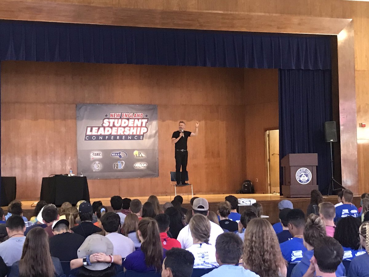 TaraBBennett11's tweet photo. The important part is about the journey, be mindful of yourmoments. You can’t do it alone. Change lives. @eddiespeak inspirational words for the incredible #NESLC2019 leaders! @MIAA033 @MSAA_33 @moo_miaa @Napa13 @MikeBissonMPA @ciacsports @RIIL_sports @NHIAA_LOA #MIAA https://t.co/OhtI4NGv8f