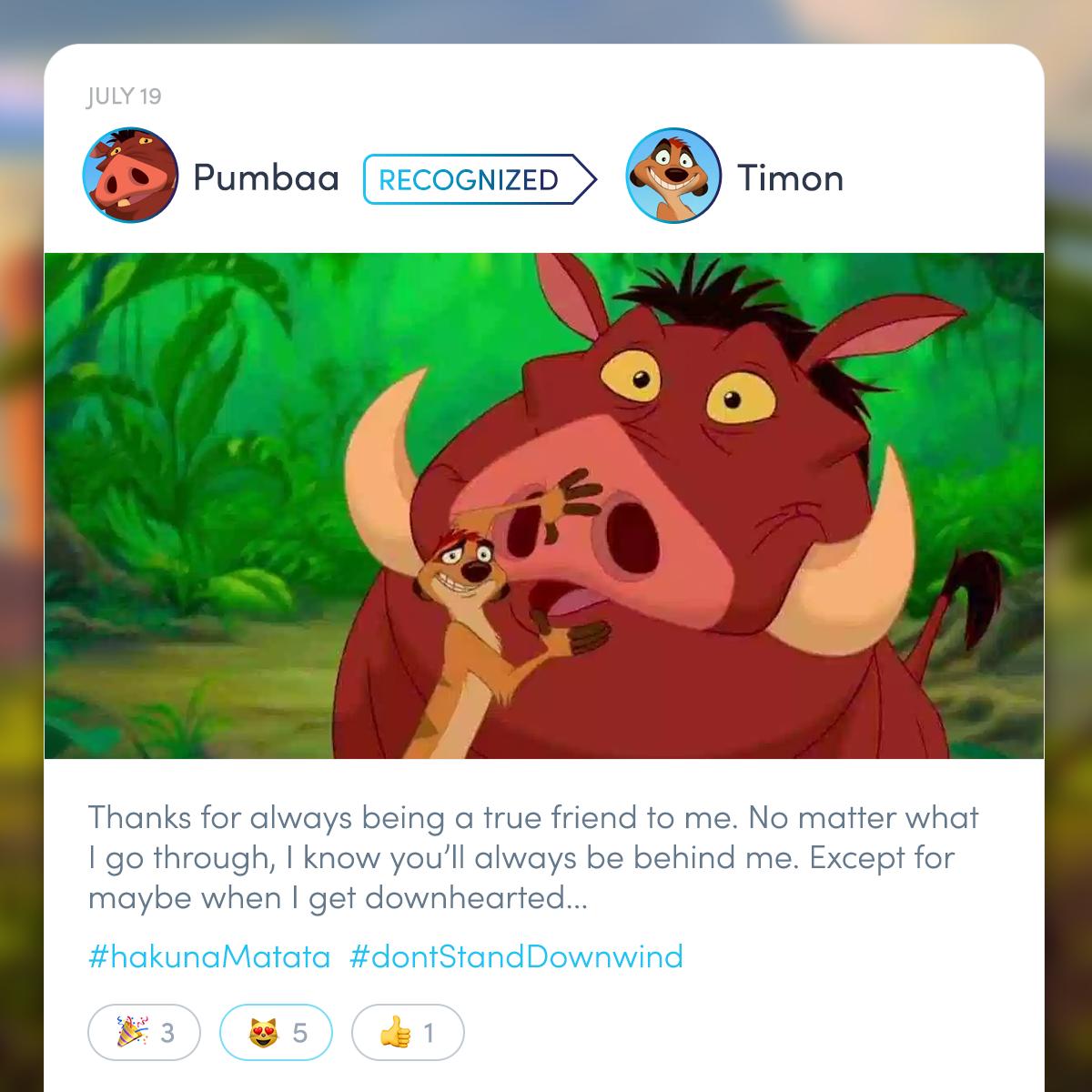 awardco's tweet photo. Awardco is your problem free philosophy for employee recognition.
#LionKing #Awardco #employeerecognition https://t.co/bftuEvPy01