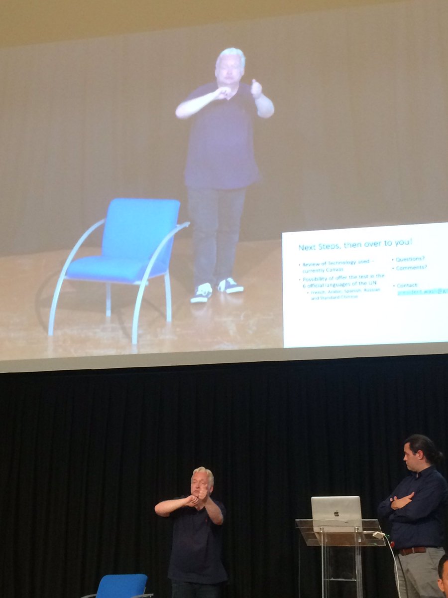 IHeyerick's tweet image. @crathmann warns for the creation (or is it already there) of an elite sign language interpreting community @WASLI_tweets . #1intSL #wasliparis2019