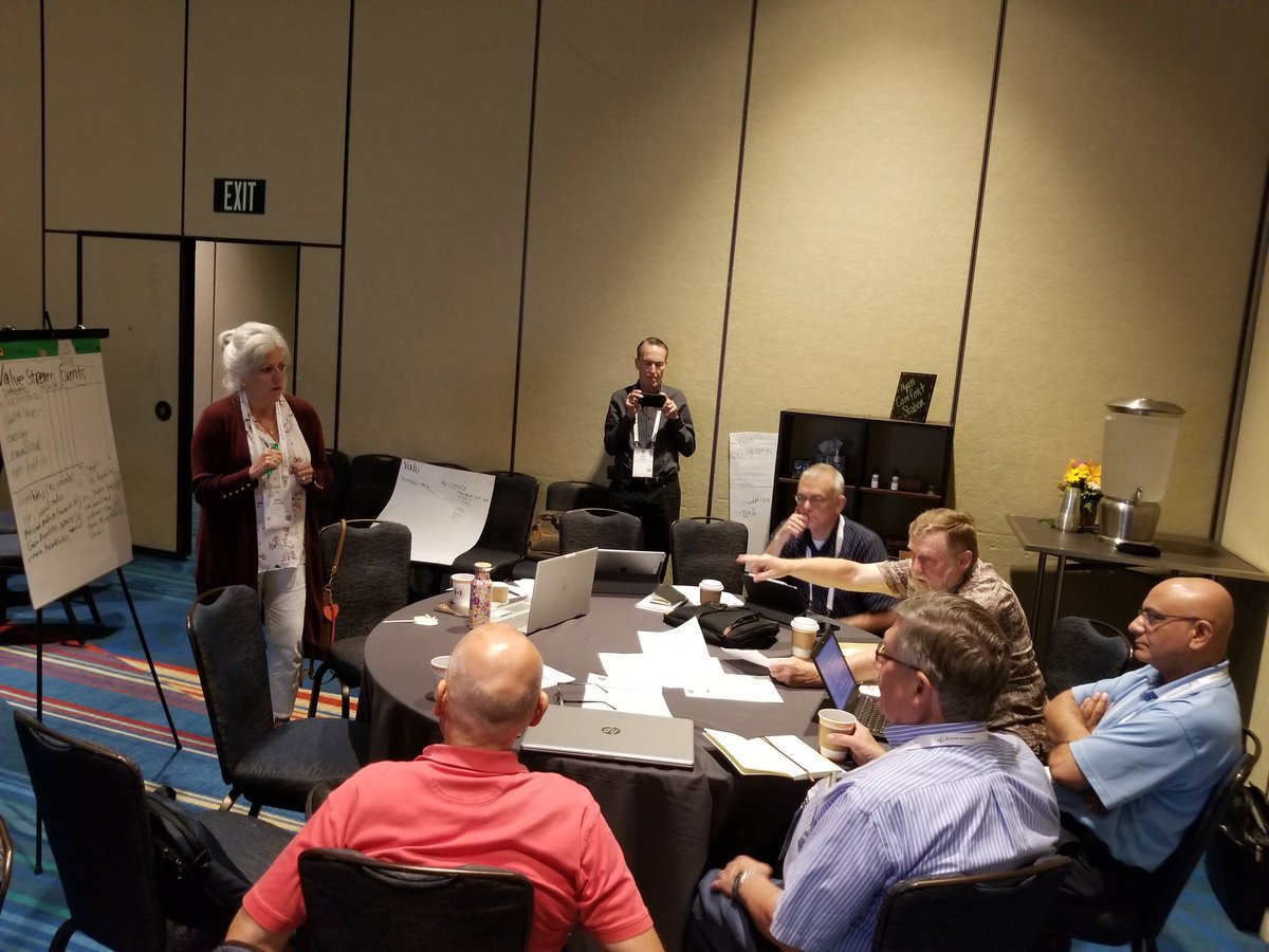 TinaS_MIT's tweet photo. "This strategy break-out session group alone has a total of 100 years of experience at INCOSE!" -Ellie Gianni #incoseIS https://t.co/LfrqaUjp9H