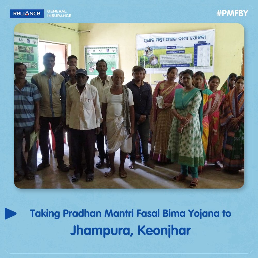 IndusIndGenIn's tweet image. We are glad to see such a great response from Kheonjhar, Odisha. Interacting with the farmers has helped us understand their restrictions, which has been helpful in assisting them to enrol into the @pmfby scheme - A Government of India initiative for #CropInsuranceWeek.