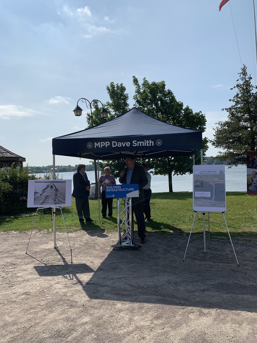 DaveSmithPtbo's tweet photo. Exciting day in God's Country! Announcing Ontario has nominated a $10M project, J.A. Gifford Causeway & Yankee Line improvement project to the federal government for final funding approval. 🚙🏗🛣 #onpoli #InfrastructureForThePeople https://t.co/rd7PQnq0to