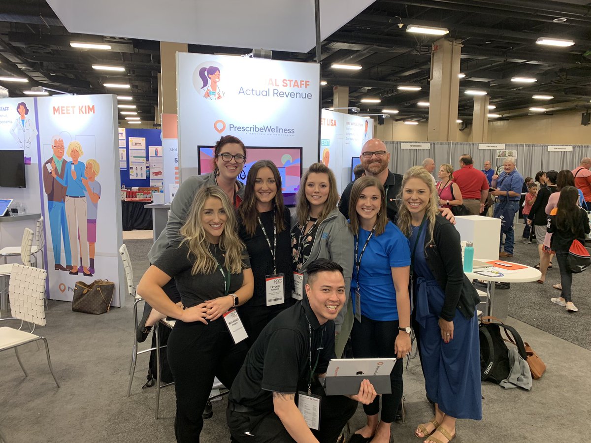 OutcomesOne's tweet photo. Hanging out with the amazing @grxmkt team at #rbc2019. Stop by booth 277 to see how our virtual staff can implement clinical, operational and marketing services in your pharmacy! #communitypharmacy #beyondthefill https://t.co/LxtzygaCcU