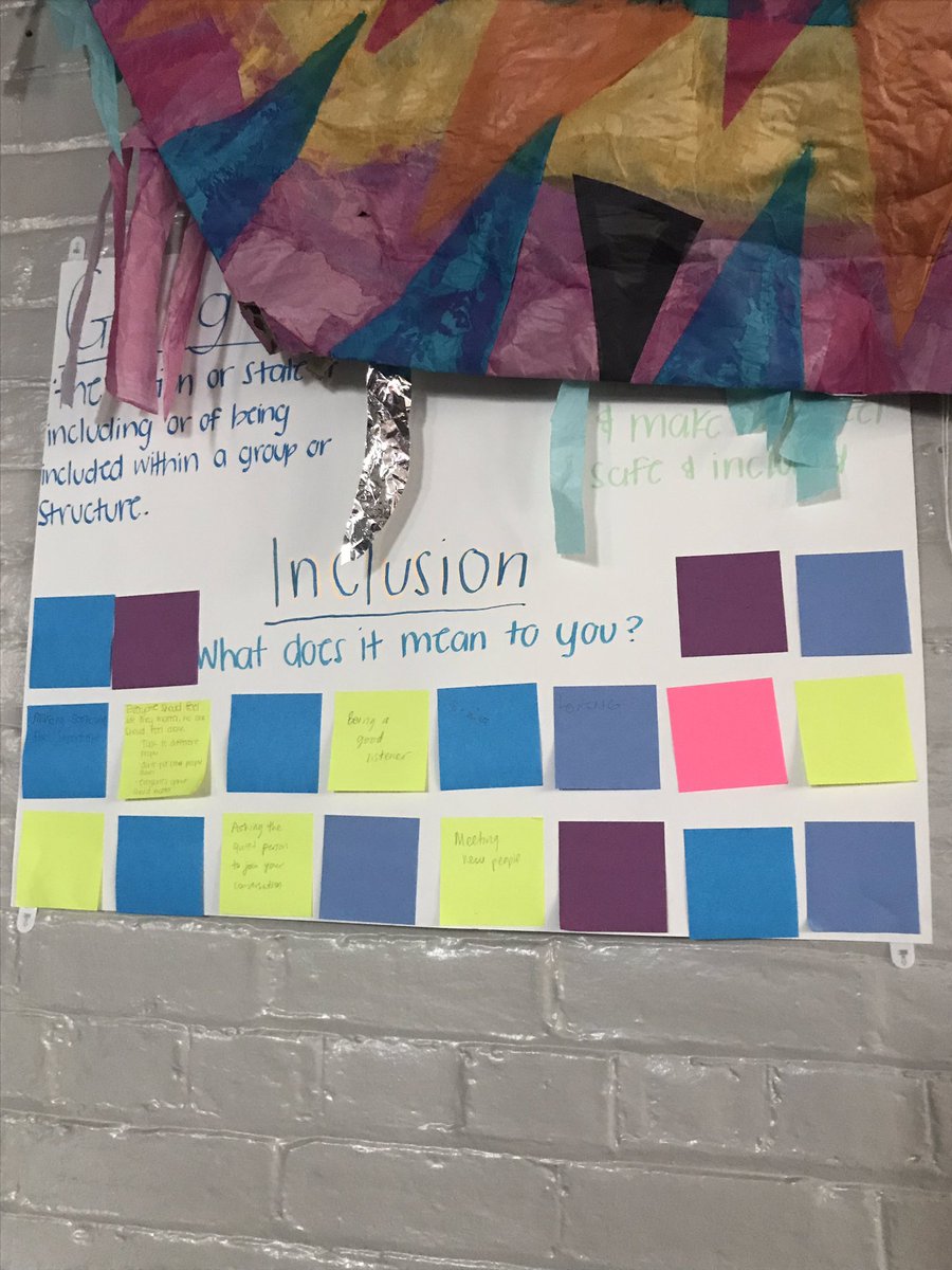 katricequitter's tweet photo. What does inclusion mean to you?
“Keep an open door for people in the community.”
Spotted some student examples of ways to be inclusive this AM at @MYCinci! #Inclusion #kidsgetit #PHCCF https://t.co/mW4VA7LUiT