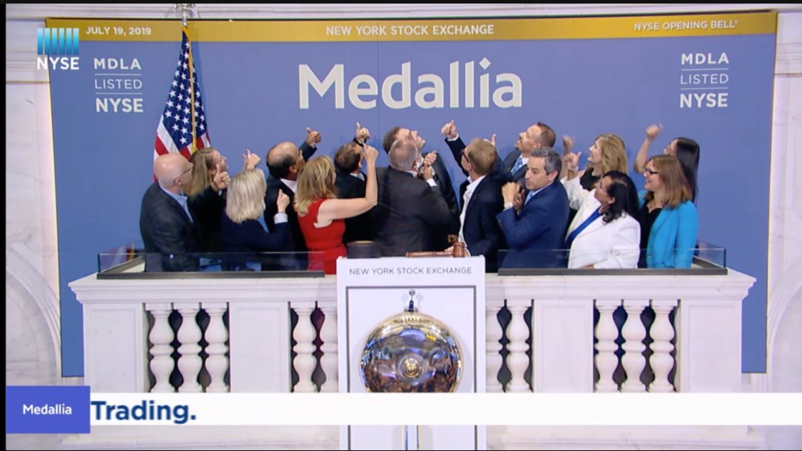JBStineman's tweet photo. Today marks an important milestone for @Medallia -- the start of the next stage of our journey! #mdla #nyse #CustomerExperience https://t.co/o9xEENhDeO