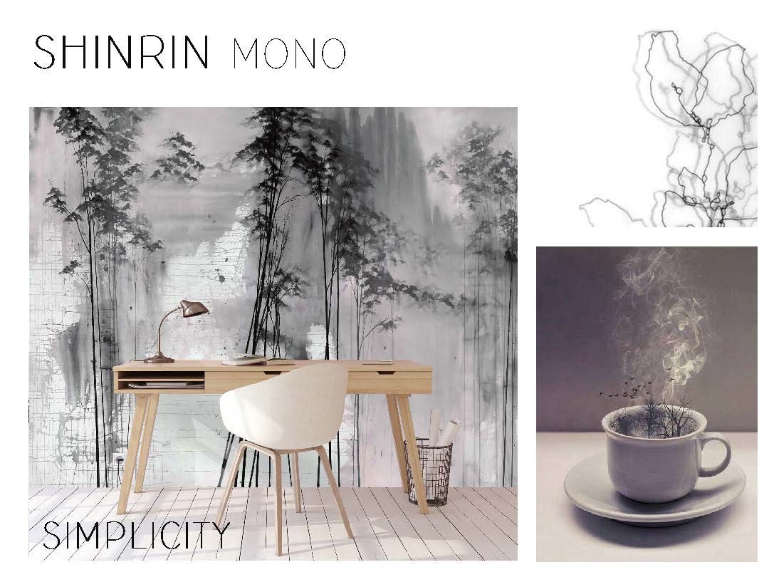 Handpainted inky landscapes are transformed into statement #wallcoverings in our latest collaboration with artist Kata Lips - Want to see more? Click here: bit.ly/2LmOoqZ #interiordesign #art #wellbeing #design