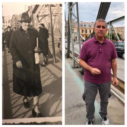 danielocarmon's tweet photo. I “re-enacted” today my GrandMother strolling across the “IronBridge” in #Lugoj,#Romania, some 85 years ago. #RootsTrip ,July 2019. https://t.co/MNDvhkwlHi