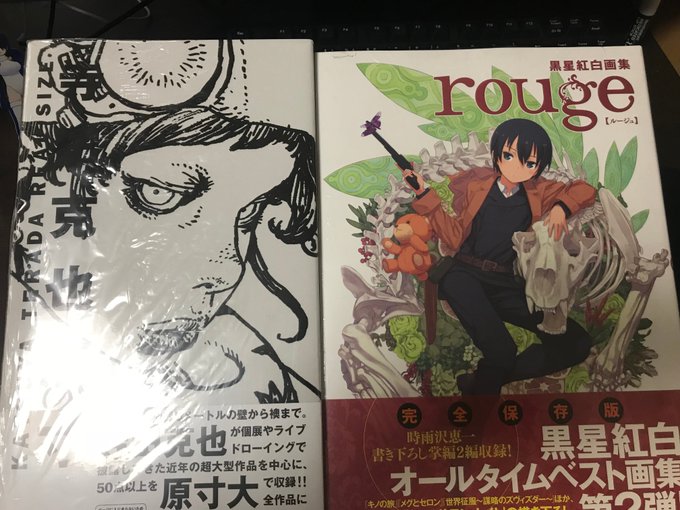 黒星紅白氏のrougeと寺田克也氏の寺田克也原寸買いました。 