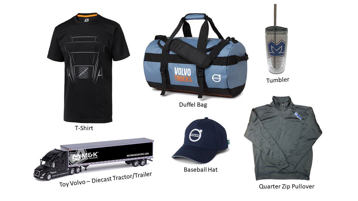 ENTER DRAWING #3 TODAY - M&amp;K Truck Centers St. Ignace Truck Show Giveaway Contest! woobox.com/htp4pm

M&amp;K is the Title Sponsor of the upcoming St. Ignace, MI Truck Show – SEPT 13-14, 2019. We are giving away one prize pack per month–enter for the Aug. “Volvo Prize Pack!"