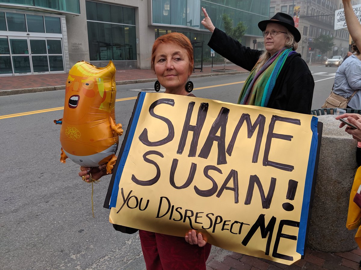 MarilynSarelas's tweet photo. #GoodbyeSusanCollins
You never answered our emails or calls. You betrayed us with your vote for Kavanaugh, your vote for the deficit-funded tax cut for billionaires, and your ongoing support for a corrupt, criminal, and cruel administration. We remember. https://t.co/X3gAY4sKw7