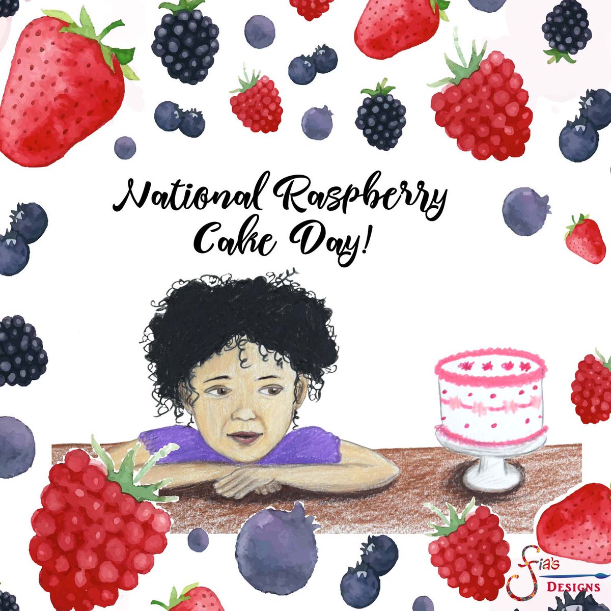RachelFia's tweet photo. Happy #nationalraspberrycakeday! 🎂💕 #rasperrycake #FridayFeeling https://t.co/hML0bi1WAk