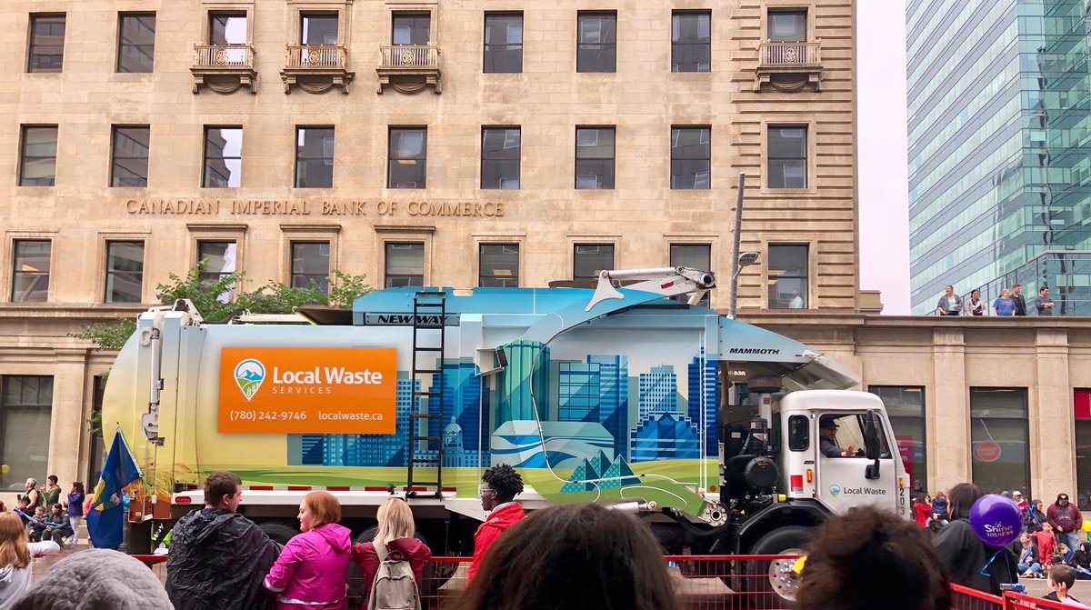 local_enviro's tweet photo. This is definitely our good side. #yeg #kdaysparade https://t.co/w7NptfGEgg