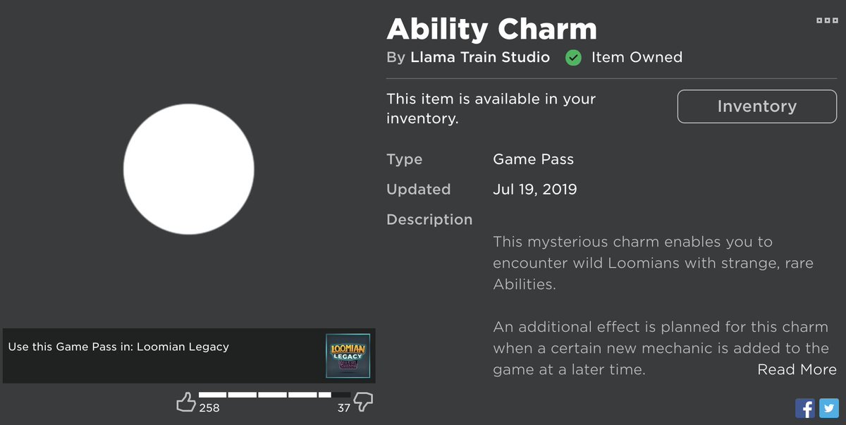 Thinknoodles On Twitter Also To Those Still Wondering Your Old Game Passes From Pokemon Brick Bronze Were Saved And Will Work In Loomian Legacy Check Your Roblox Inventory And You Ll See