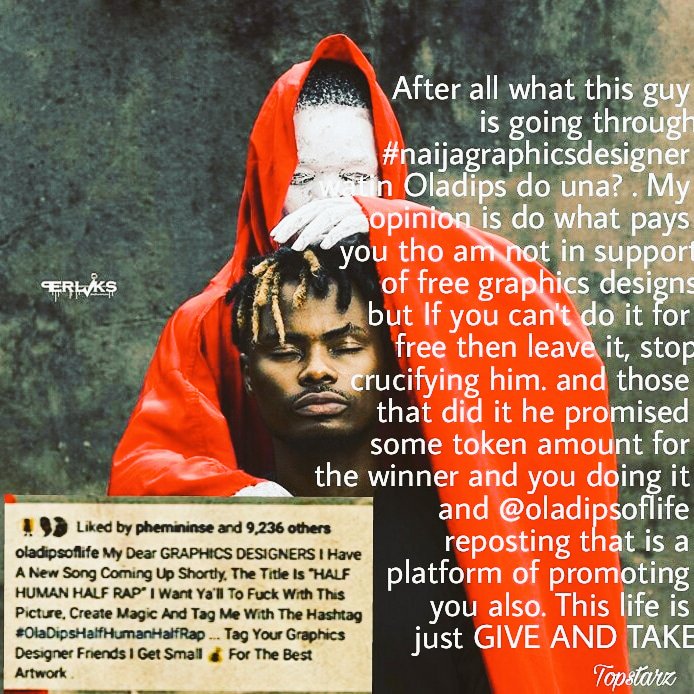 TopstarzD's tweet photo. @Oladipsoflife i know you will get over this hard time #oladipshalfhumanhalfrap #naijagraphicsdesigner #graphic #art https://t.co/8OZwW9Z2XK
