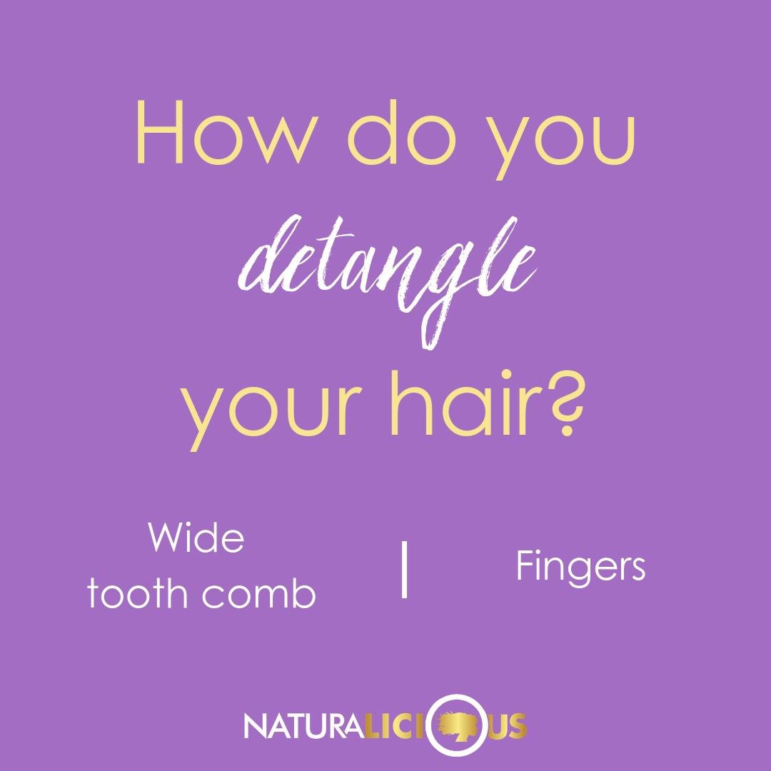 Naturalicious's tweet photo. Pick your poison. Team wide tooth or team fingers ?ππΎ #widetoothcomb #naturalhair #washdaytowashminutes #detangle https://t.co/v8ivWNsR7H
